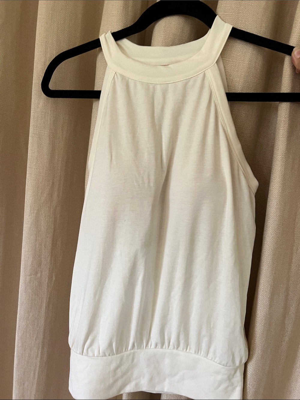 OGL Cream Halter-Style Tank Top - Picture 3 of 5